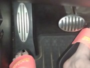 Pedal pumping in my Adidas slides
