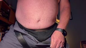 Daddy just busting a load on my desk again.