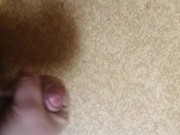 Jerking off and big cum