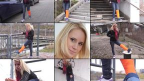 Stella Term LLC Stiff Legged Public Gimp with Foot Play (in HD 1920X1080)