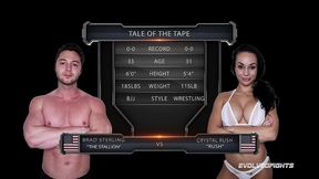 crystal rush vs brad sterling mixed wrestling