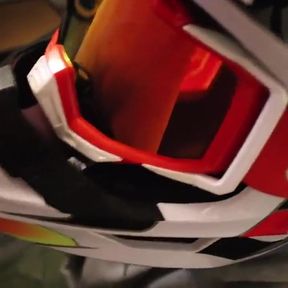 Gearhead in Mxhelmet Sucking Dick