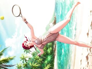 The Joyful Days eighteen+ of Glamorous Comics Gals: Sakura Tennis CG Manga AI-Generated