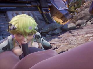 Gorgeous beauty lost on the'sland CG