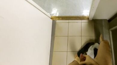 Tied up cleaning lady gets her big ass fucked rough twice and creampied at work