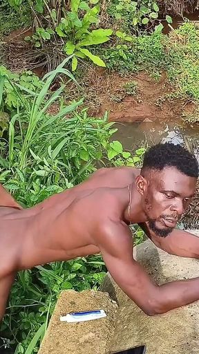 Ebony Ran for His Life After a Merciless Hard Jungle Fuck