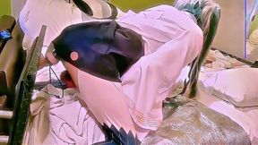 tanchou miko crossdresser anal masturbation part 3