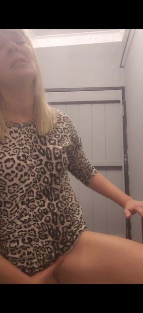 Unforgettable moment from &quot;Cute blonde fingering her pussy in bar public bathroom&quot;