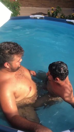 Cousin Sucks Nipples and Fat Gay Sucks Cock