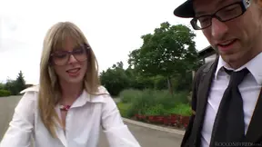 Sexy Fishnet Babe Gets Her Holes Pounded Deep and Hard