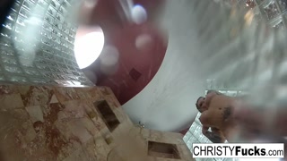 Christy Mack in the shower