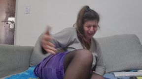 First Virtual Date Gone Wrong – Nonstop Farting Latina Embarrassed During Our First Time Talking Online