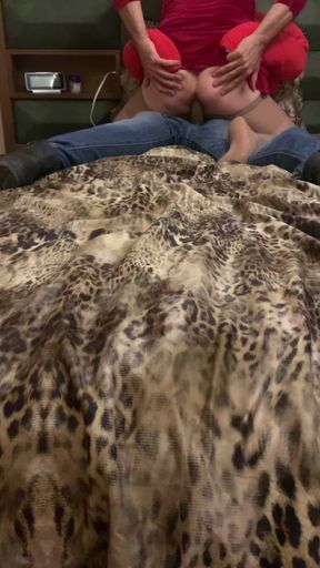 Thrilling moment from "My 18 year old stepson came in my pantyhose"