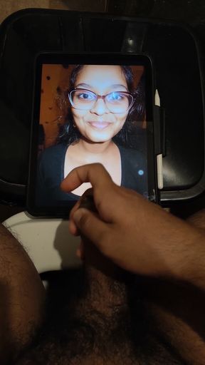 Big-dicked teen Indian self-lover gets a facial