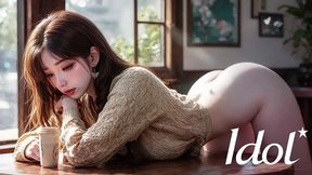 the same asian girl from the cafe who i wanted to fuck right on the table [ai]