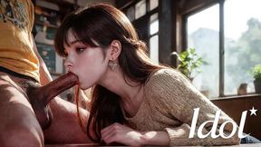 the same asian girl from the cafe who i wanted to fuck right on the table [ai]