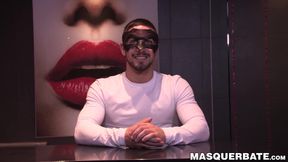 Very horny Carl wanks hard his erect boner while watching porn