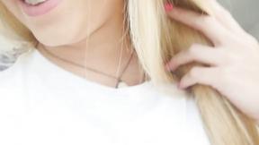 ”Blond baby sisters fighting over their brother's big thick dick”