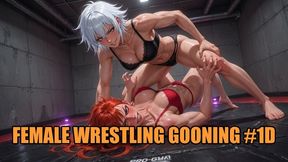 Female Wrestling Gooning #1D: Thigh Goddess Trance Domination (Animated, Music, Text)
