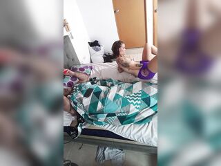 I masturbate my snatch in front of my husband.