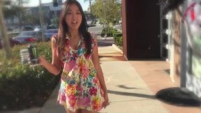 Beautiful day turns naughty as Lexi Mansfield shows off her cute Asian