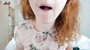 Red-haired MILF's Enormous Boob Lactation Session