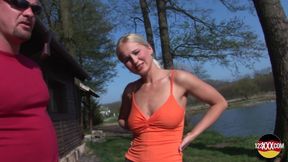 Georges Blonde Beauty From Germany Gets Cum All Over Her Ass