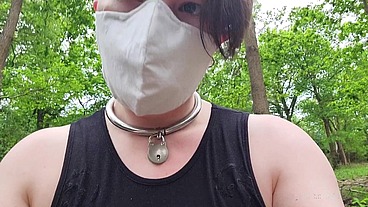 Hiding a panty and tape gag under an innocent looking white mask ?