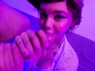 Cute Punk Teen screws fortunate dude and ends with her throat filled with creamy cum! preview