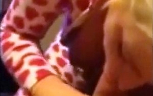 British blonde chav swallows cum,  c8