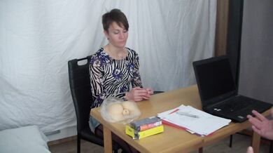 Complete sexual medical examination of a young sexy woman - part 1