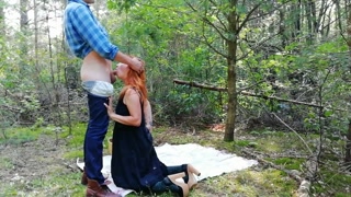 caught a red fox in the forest and finished in his mouth!