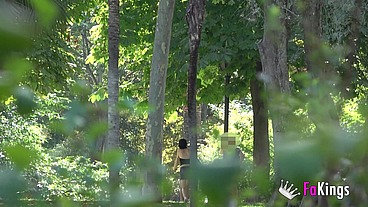 PUBLIC BLOWINGS by Zuko: She wants to lick a black dick in the park!