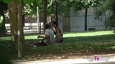 PUBLIC BLOWINGS by Zuko: She wants to lick a black dick in the park!