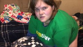 Fucking my sandwich maker from subway in her tight asshole how she likes it