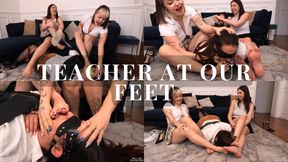 The teacher at our feet