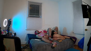 Trans Women Masturbation till Orgasm Together