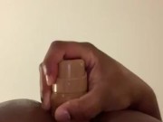 Black dude Playin with dildo in my ass