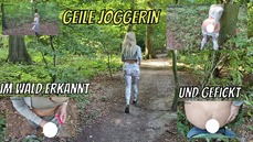 PUBLIC! Geile Joggerin im Wald erkannt und gefickt