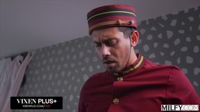 Milfy Stunning MILF Athena Uses Bellboy for Her Pleasure