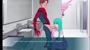 dabby and anon make hot romantic seen in summertime saga part 7
