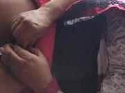 Sissy femdom task - caged red riding hood plugged