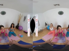 Tantric yoga trio looks to you and your dick for focus