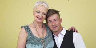 Horny Granny gives head and fucks her Toyboy