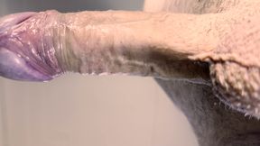 My stepdaddy jerks off his cock very hard before fucking me