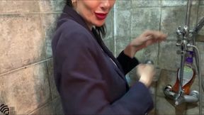 The realtor came to check the faucet, but checked the member of the tenant
