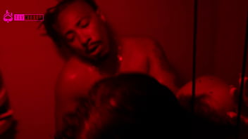 Girl enjoys BIG BLACK COCK in the shower!