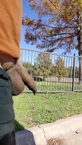 uncut cock public