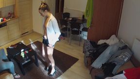 Dirty Maid Polishes Off Stranger's Cock Before Draining His Hot Cum