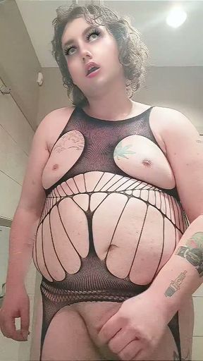 Sissy Danielle loves her new lingerie and vibrator